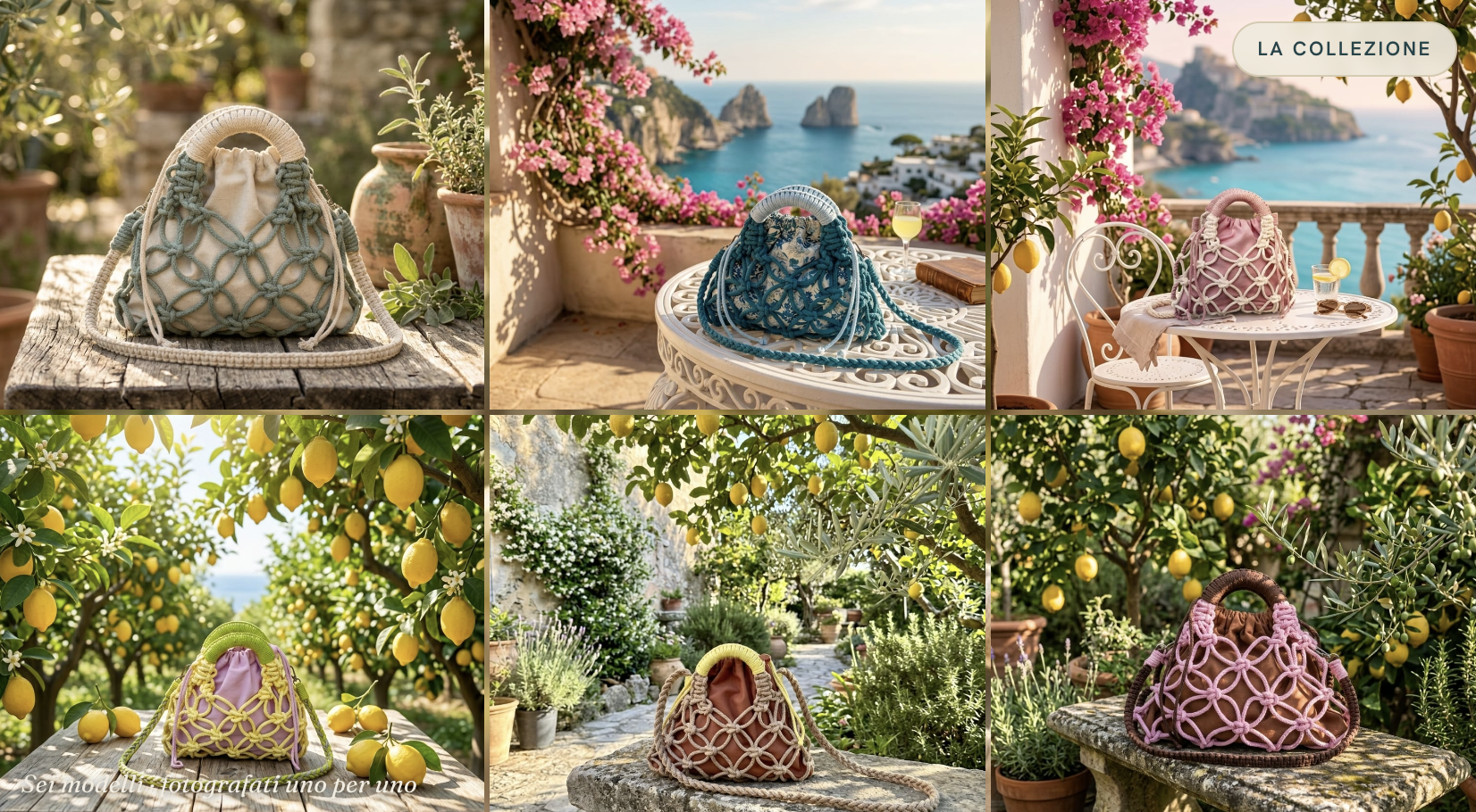 Iré bag collection in six Mediterranean scenes